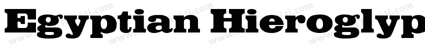 Egyptian Hieroglyph G007a字体转换